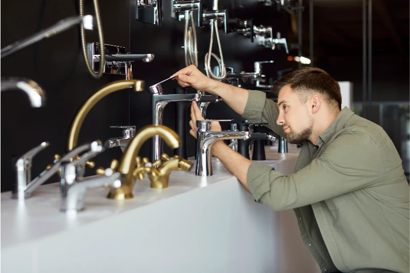 Contractor Partnership 3 Man looking at faucets